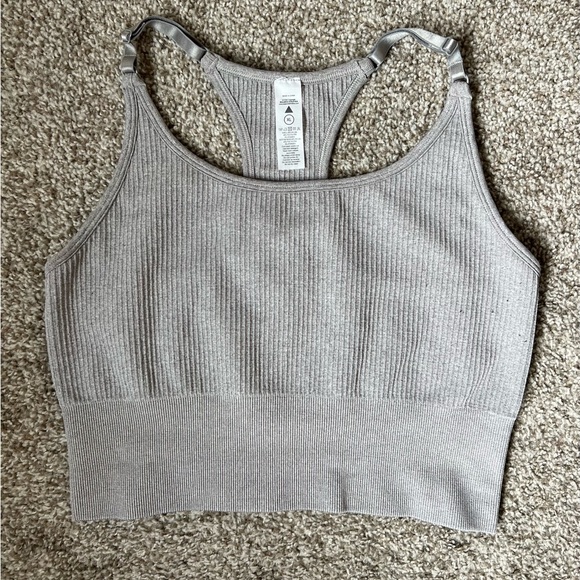 Balance Athletica Other - Balance Athletica / Vitality Gray Long Line Ribbed Sports Bra